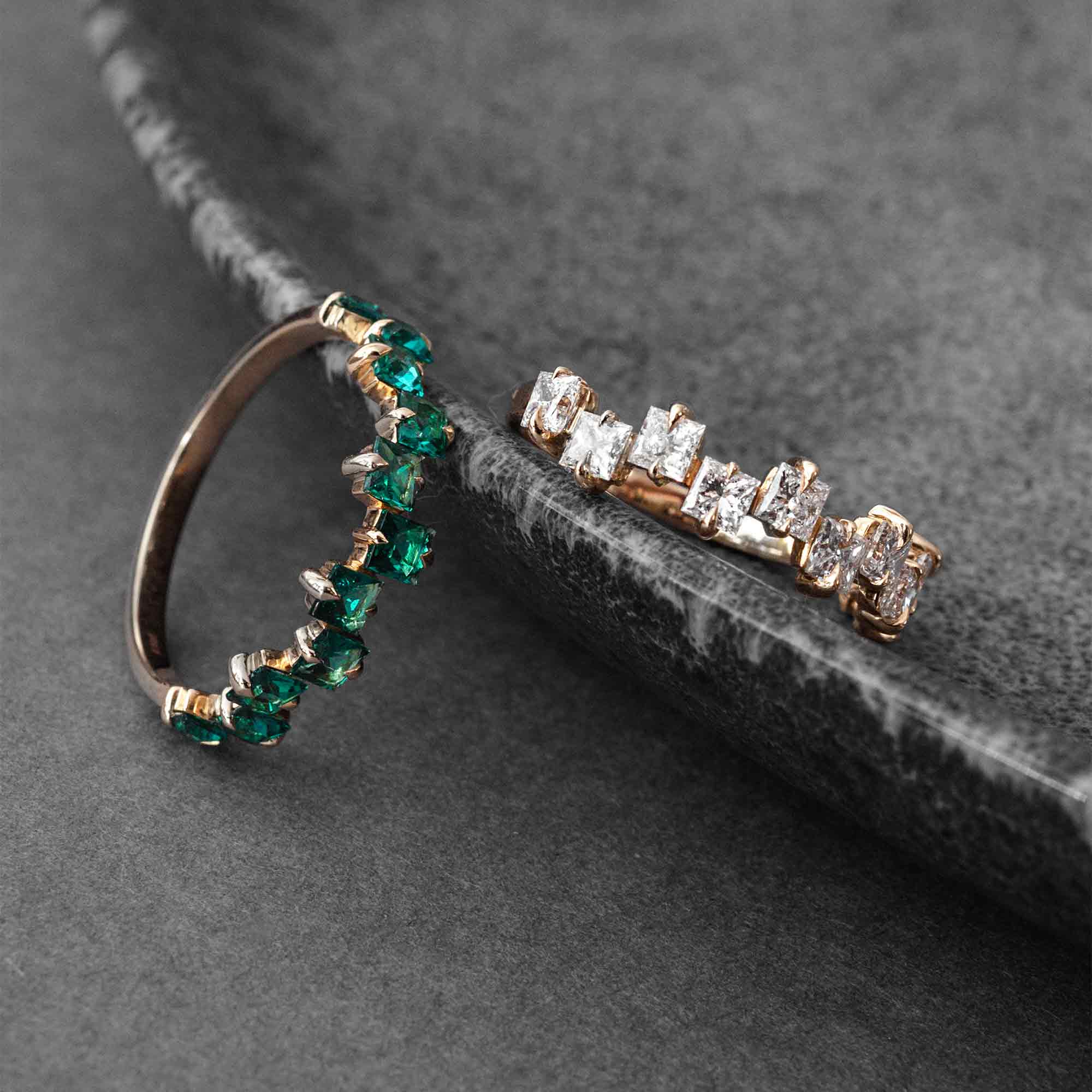 the emerald princess ring | solid gold