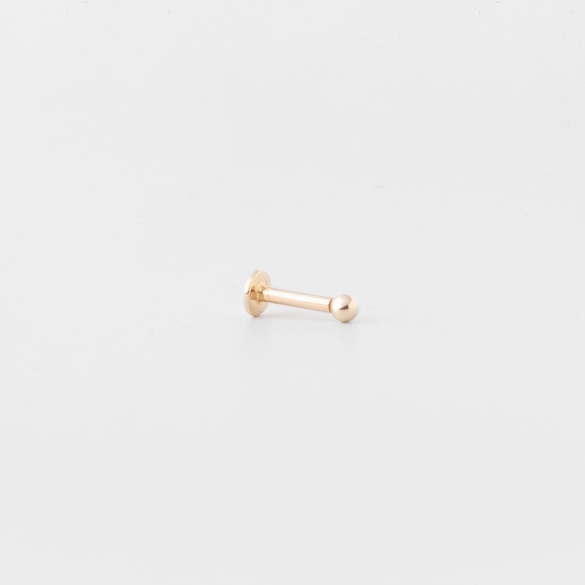 tiny helix stud | solid gold